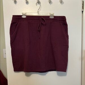 Torrid Burgundy Knee-Length Midi Skirt for Casual Wear